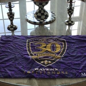 Purple Ravens 30 Seasons Banner flag for yard or room new